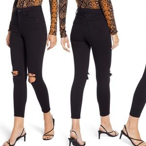 Topshop Jamie High Waist Ripped Skinny Jeans